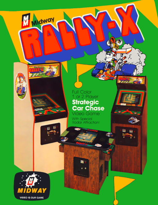 Rally X (Midway) Arcade Game Cover